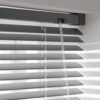 Habitat Faux Wood Grey 25mm Slat Venetian Blind - 90cm