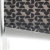 Habitat Geometric Blackout Black Roller Blind - 90cm