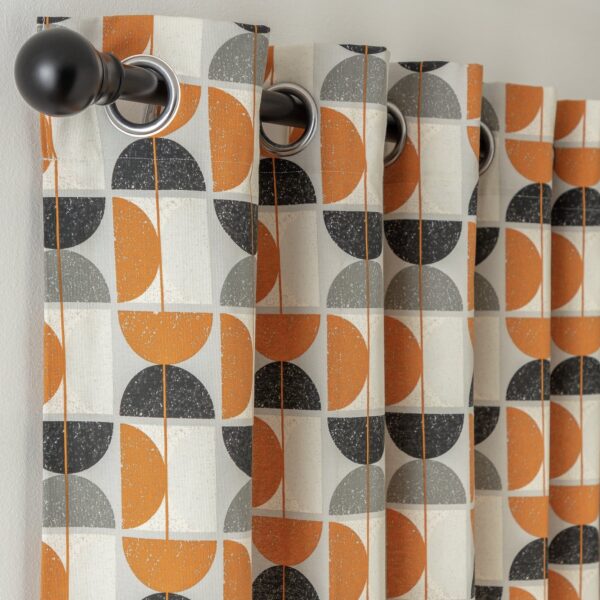 Habitat Geometric Eyelet Curtains - Multicoloured -117x137cm