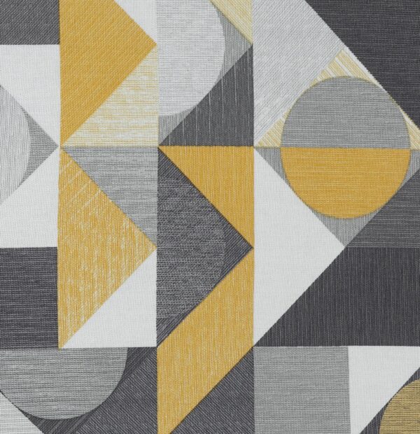 Habitat Geometric Eyelet Curtains - Neutral - 117x137cm