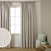 Habitat Herringbone Pencil Pleat Curtains - Cream -117x137cm