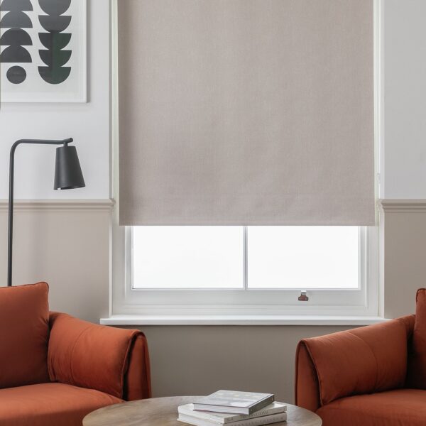 Habitat Industrial Stripe Neutral Roller Blind - 90cm