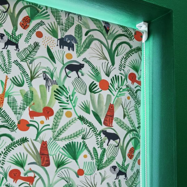 Habitat Kids Blackout Green Roller Blind - 90cm