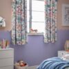 Habitat Kids Floral Blackout Eyelet Curtains - 168X137cm
