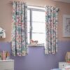 Habitat Kids Floral Blackout Eyelet Curtains - 168X137cm