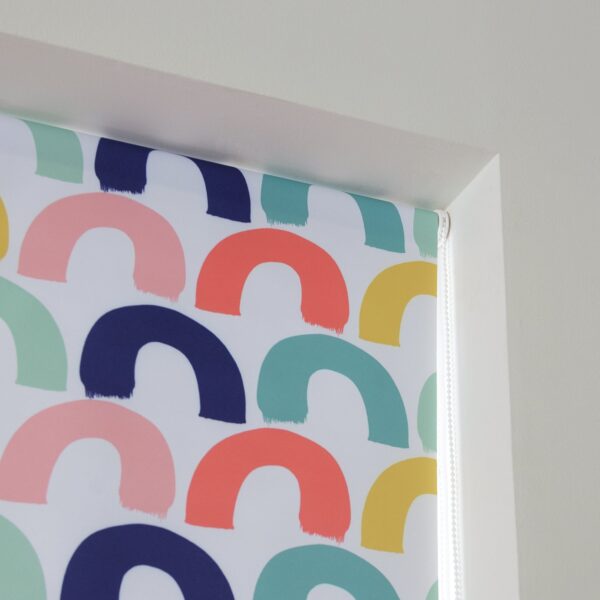 Habitat Kids Rainbow Blackout White Roller Blind - 90cm