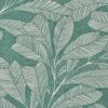 Habitat Linear Leaves Blackout Green Roller Blind - 90cm