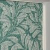 Habitat Linear Leaves Blackout Green Roller Blind - 90cm