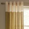 Habitat Lined Eyelet Curtains - Natural - 117x137cm
