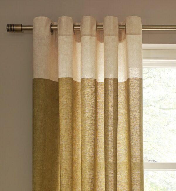 Habitat Lined Eyelet Curtains - Natural - 117x137cm