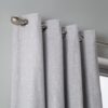 Habitat Linen Blackout Eyelet Curtains - Dove Grey-117x137cm