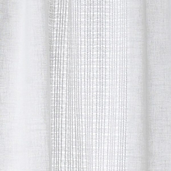 Habitat Linen Look Ladder Voile Curtain - White - 140x229cm