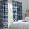 Habitat Skandi Spot Eyelet Curtains - Multi - 117x137cm