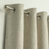 Habitat Textured Blackout Eyelet Curtains -Neutral-117x137cm