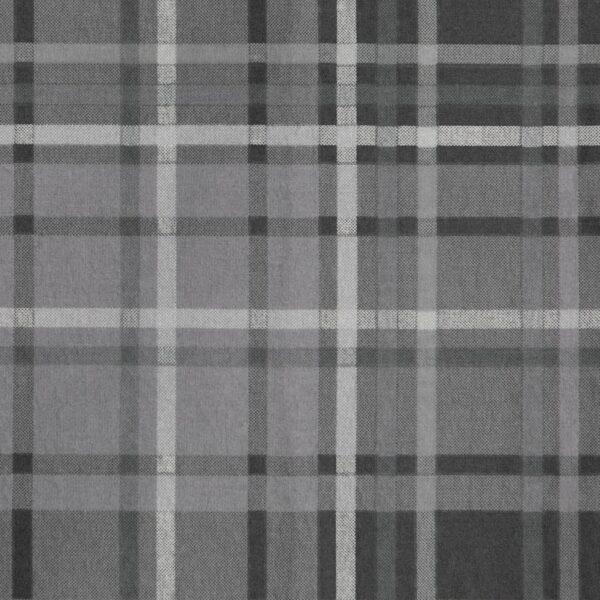 Habitat Traditional Check Eyelet Curtains - Grey -117x183cm