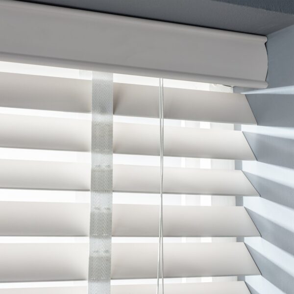 Habitat Wooden White 50mm Slat Venetian Tape Blind - 60cm