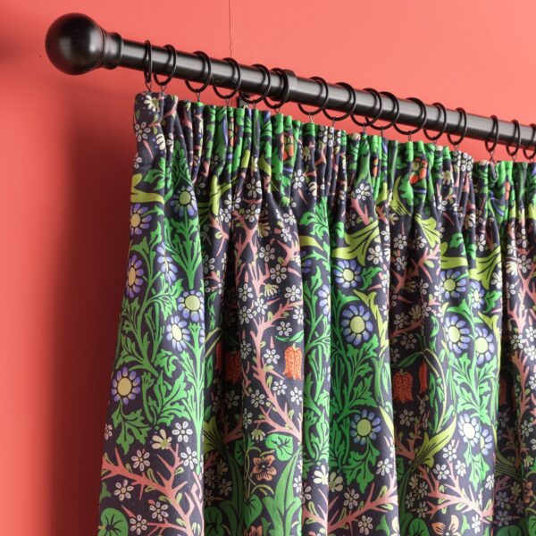 Habitat x Morris & Co. Blackthorn Curtains Green - 117x137cm