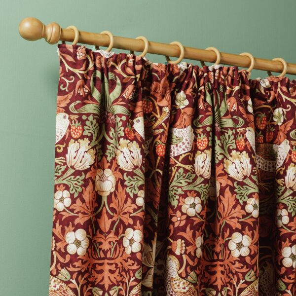 Habitat x Morris & Co. Curtains - Red - 117x137cm