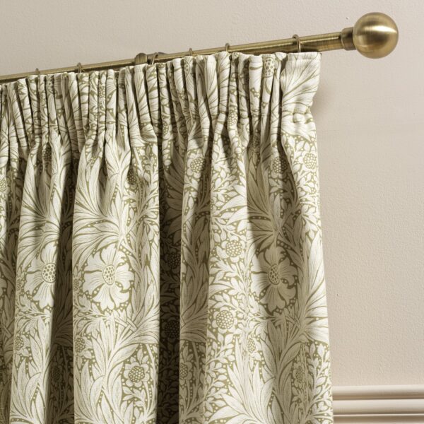 Habitat x Morris & Co. Floral Curtains - Green - 117x137cm
