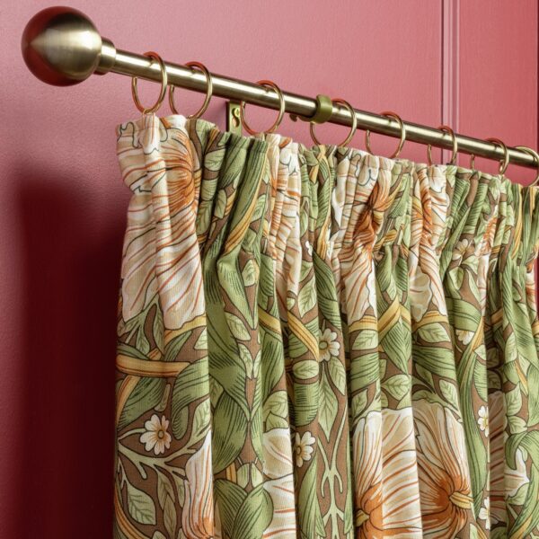 Habitat x Morris & Co. Pimpernel Curtains - Green -117x137cm