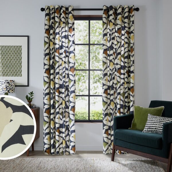 Habitat x Scion Padukka Eyelet Curtains - Multi - 117x137cm