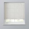 Little Black Book Bamboo White Roller Blind - 90cm