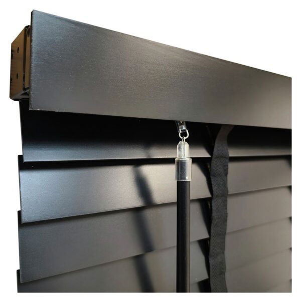 Little Black Book Basswood Black 50mm Venetian Blind - 60cm