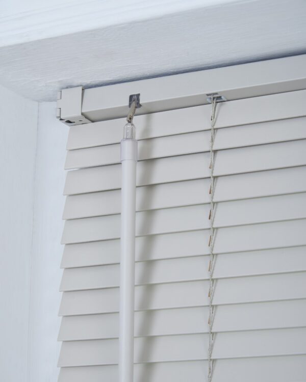 Little Black Book Basswood Grey 25mm Venetian Blind - 60cm