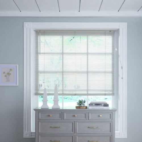 Little Black Book Basswood Grey 25mm Venetian Blind - 60cm