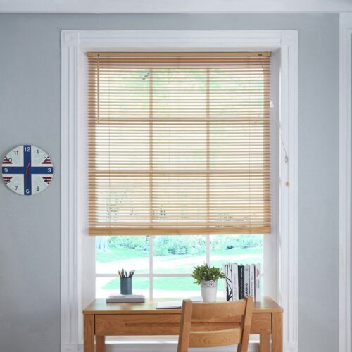 Little Black Book Basswood Natural 25mm Venetian Blind -60cm