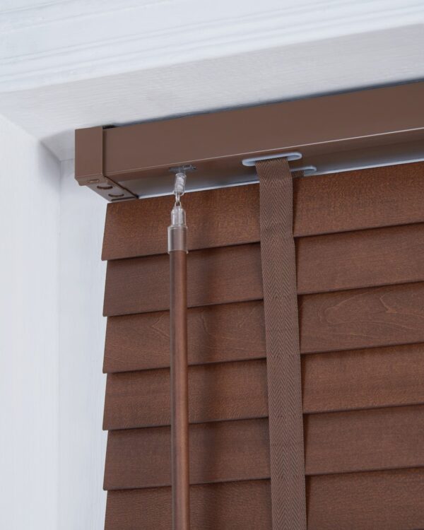 Little Black Book Basswood Walnut 50mm Venetian Blind - 70cm