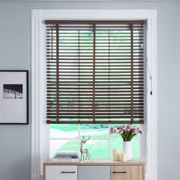 Little Black Book Basswood Walnut 50mm Venetian Blind - 70cm