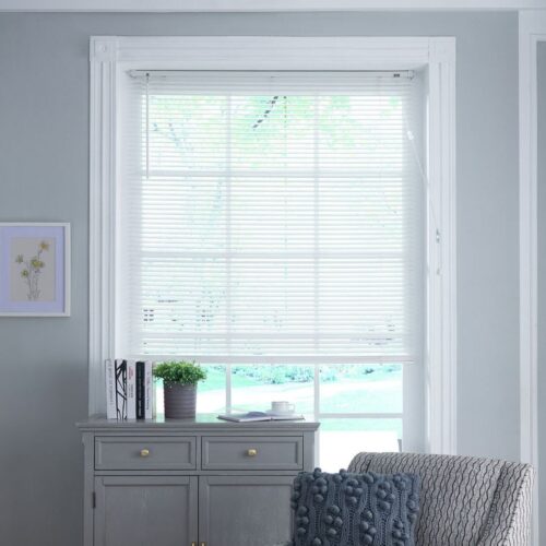 Little Black Book Basswood White 25mm Venetian Blind - 60cm