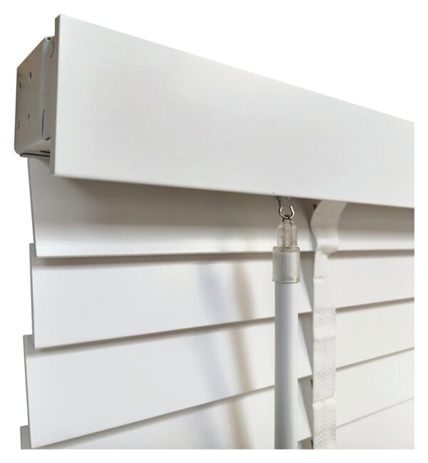 Little Black Book Basswood White 50mm Venetian Blind - 60cm