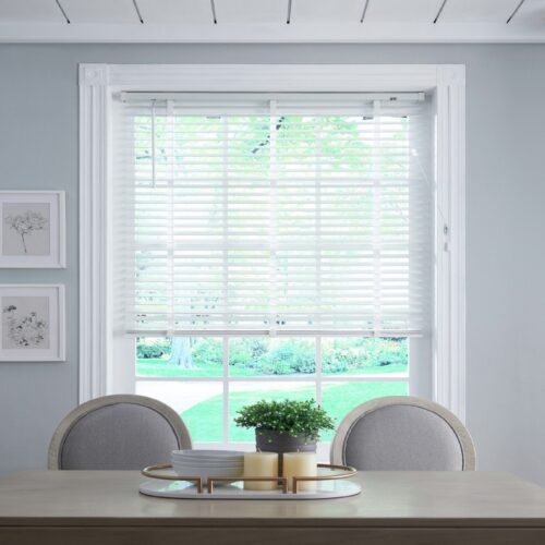 Little Black Book Basswood White 50mm Venetian Blind - 60cm