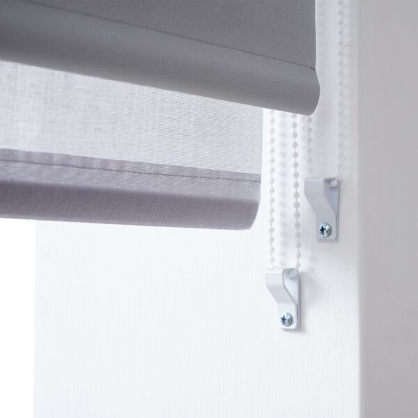 Little Black Book Blackout Double Grey Roller Blind - 60cm
