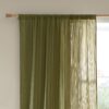 Pineapple Elephant Zofia Voile - Olive - 140x122cm