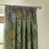 Wylder Ophelia Pencil Pleat Curtains - Blue - 117x137cm