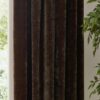 Yard Chenille Pencil Pleat Curtains - Brown - 117x137cm
