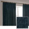 Yard Chenille Pencil Pleat Curtains - Navy - 117x183cm